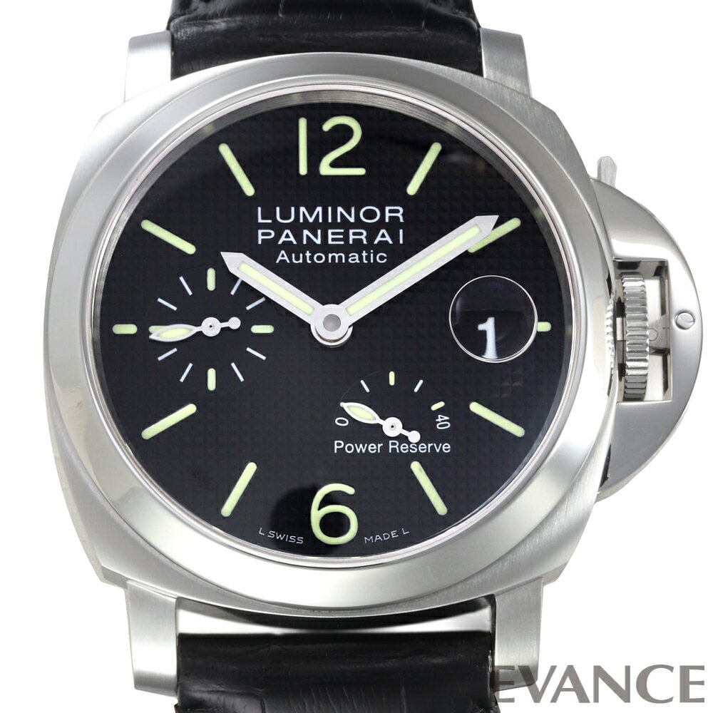【中古】 パネライ ルミノール パワーリザーブ PAM00241 ブラック L番 メンズ 【腕時計】 ...