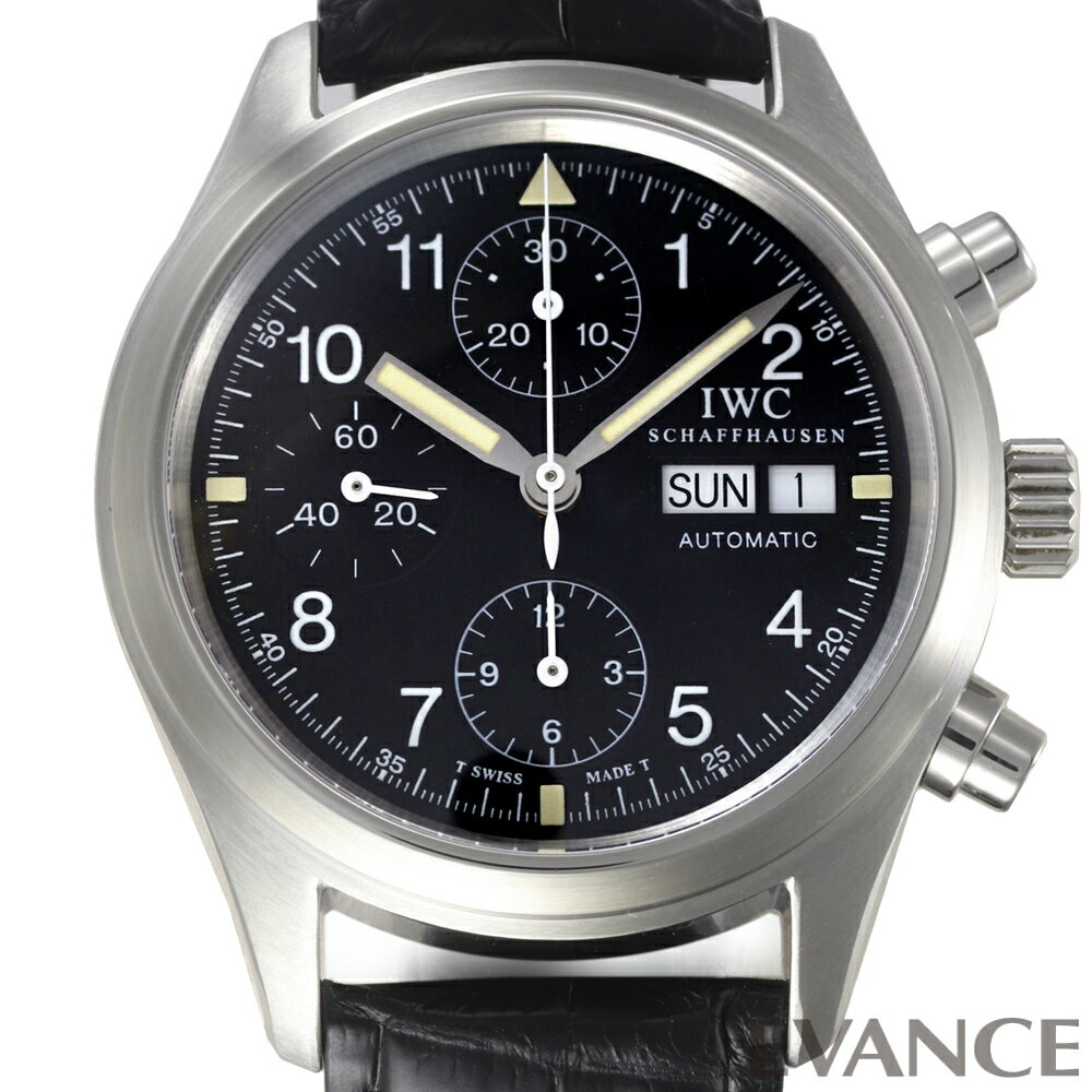 【中古】 IWC パイロットウォッチ メカニカル フリーガー クロノグラフ IW370603(370 ...