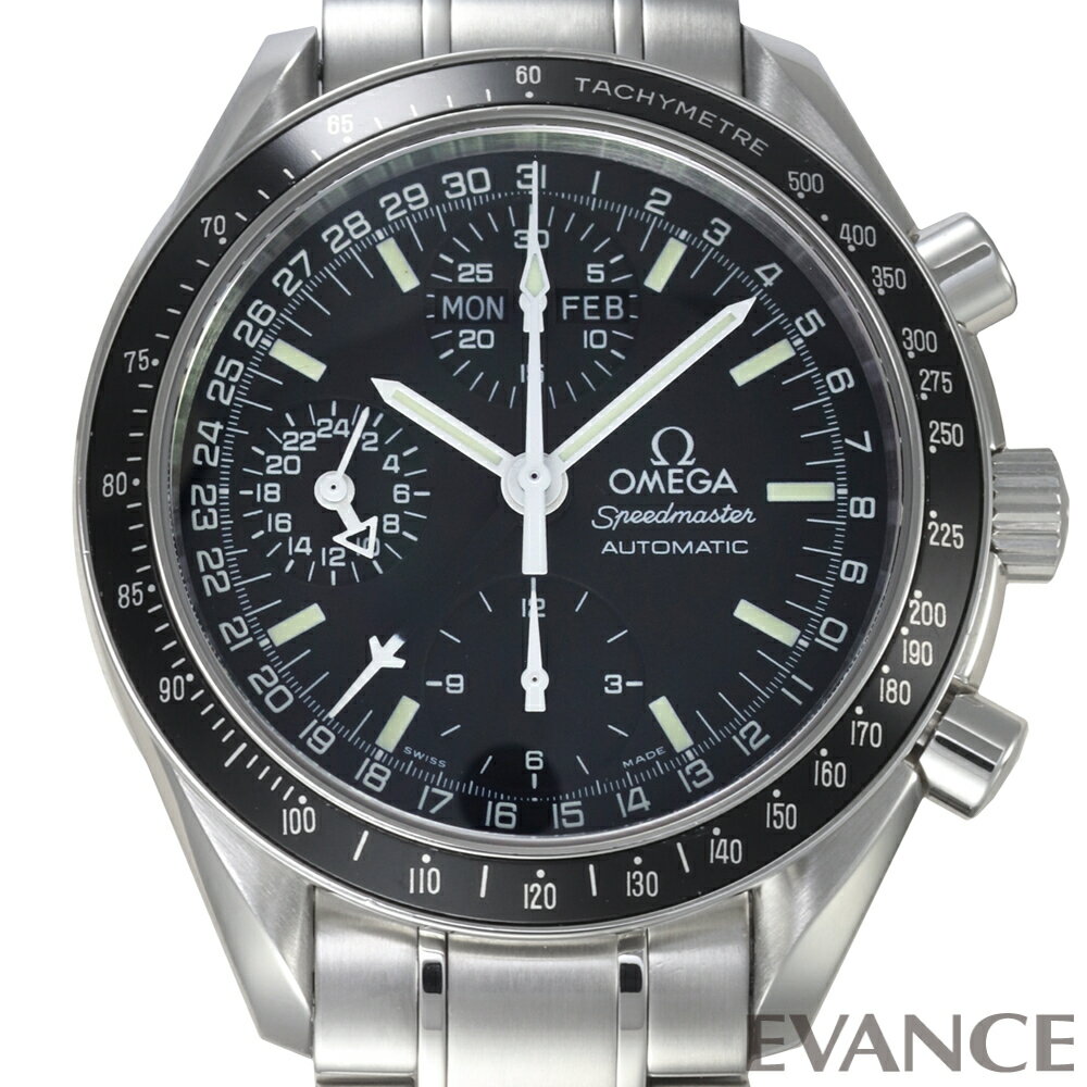【中古】 オメガ スピードマスター デイデイト マーク40 コスモス 3520.50 ブラック メン ...