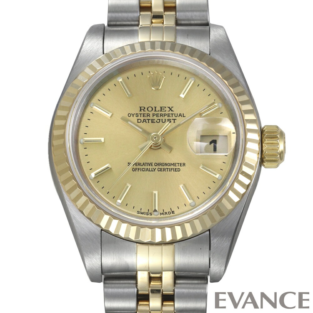 【中古】 ロレックス デイトジャスト 79173 シャンパン Y番 レディース 【腕時計】【ROLEX】