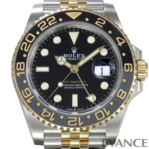 【中古】 ロレックス GMTマスターII 126713GRNR グレー&ブラックベゼル ランダム番 メンズ 【腕時計】【ROLEX】