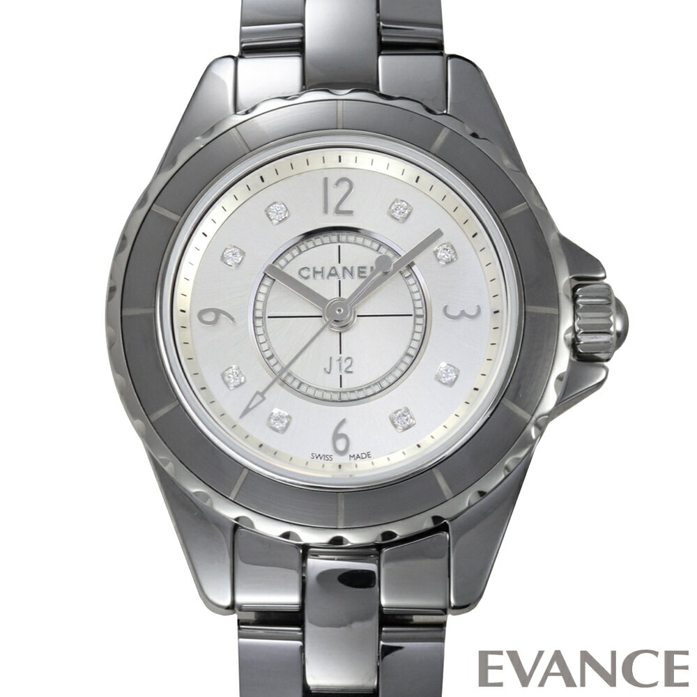 【中古】 シャネル J12 クロマティック 29mm H3401 シルバー レディース 【腕時計】【CHANEL】