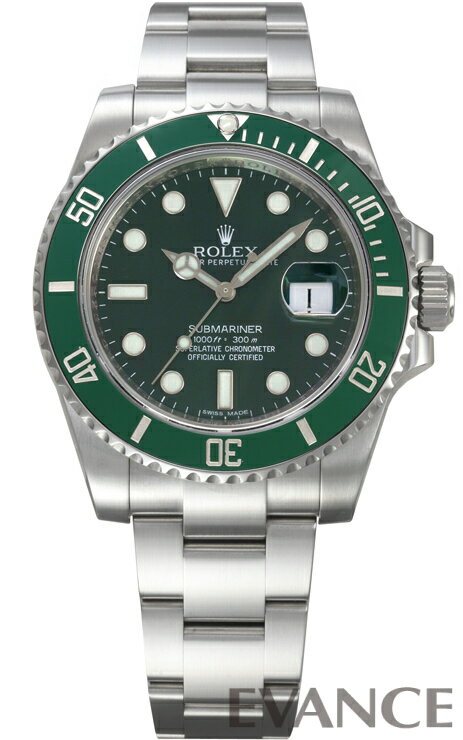 【中古】 ロレックス サブマリーナ デイト 116610LV グリーン ランダム番 メンズ 【腕時計】【ROLEX】