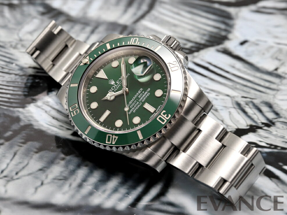 【中古】 ロレックス サブマリーナ デイト 116610LV グリーン ランダム番 メンズ 【腕時計】【ROLEX】