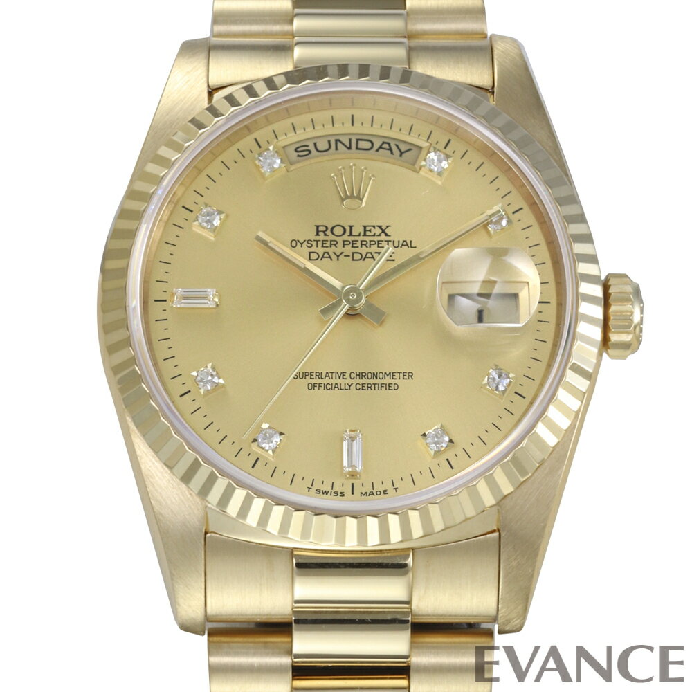 【中古】 ロレックス デイデイト 18238A シャンパン W番 メンズ 【腕時計】【ROLEX】