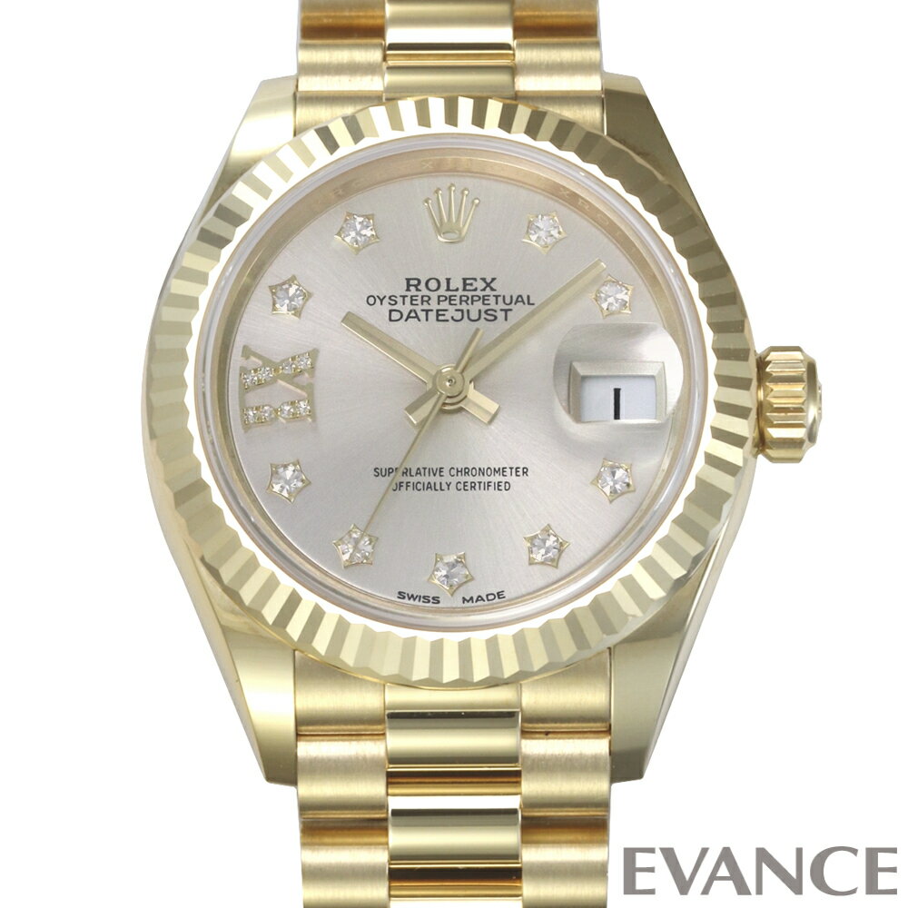 【中古】 ロレックス デイトジャスト 28 279178G シルバー ランダム番 レディース 【腕時計】【ROLEX】