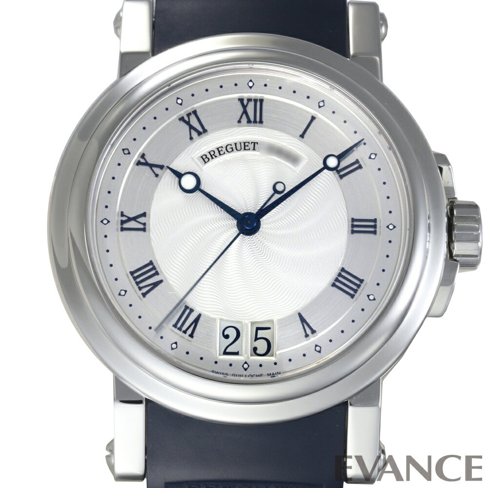 【中古】 ブレゲ マリーンII ラージデイト 5817ST/12/5V8 シルバー メンズ 【腕時計 ...