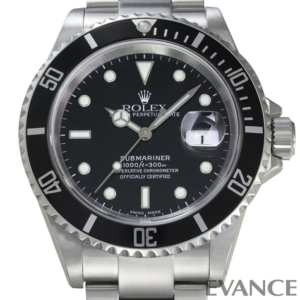 【中古】 ロレックス サブマリーナ デイト 16610 ブラック Y番 メンズ 【腕時計】...