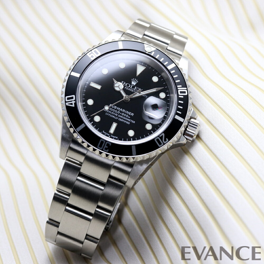 【中古】 ロレックス サブマリーナ デイト 16610 ブラック Y番 メンズ 【腕時計】【ROLEX】