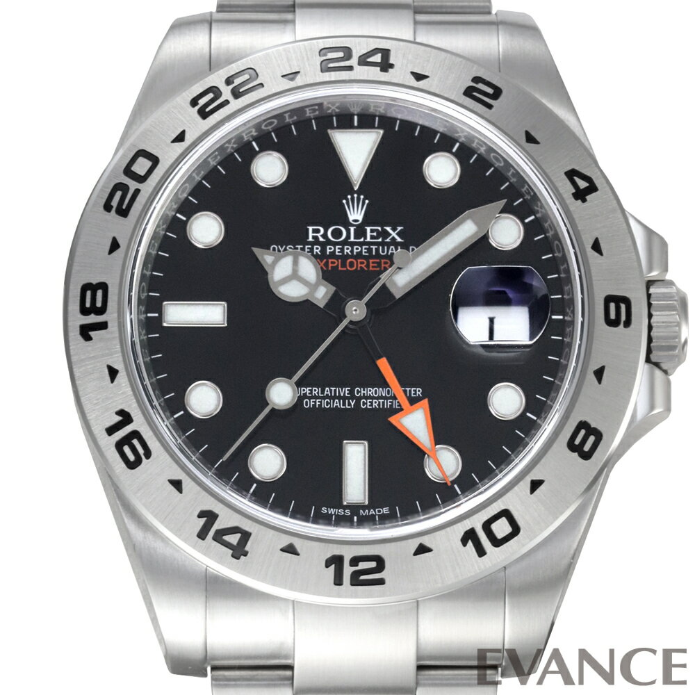 【中古】 ロレックス エクスプローラーII 216570 ブラック ランダム番 メンズ 【腕...
