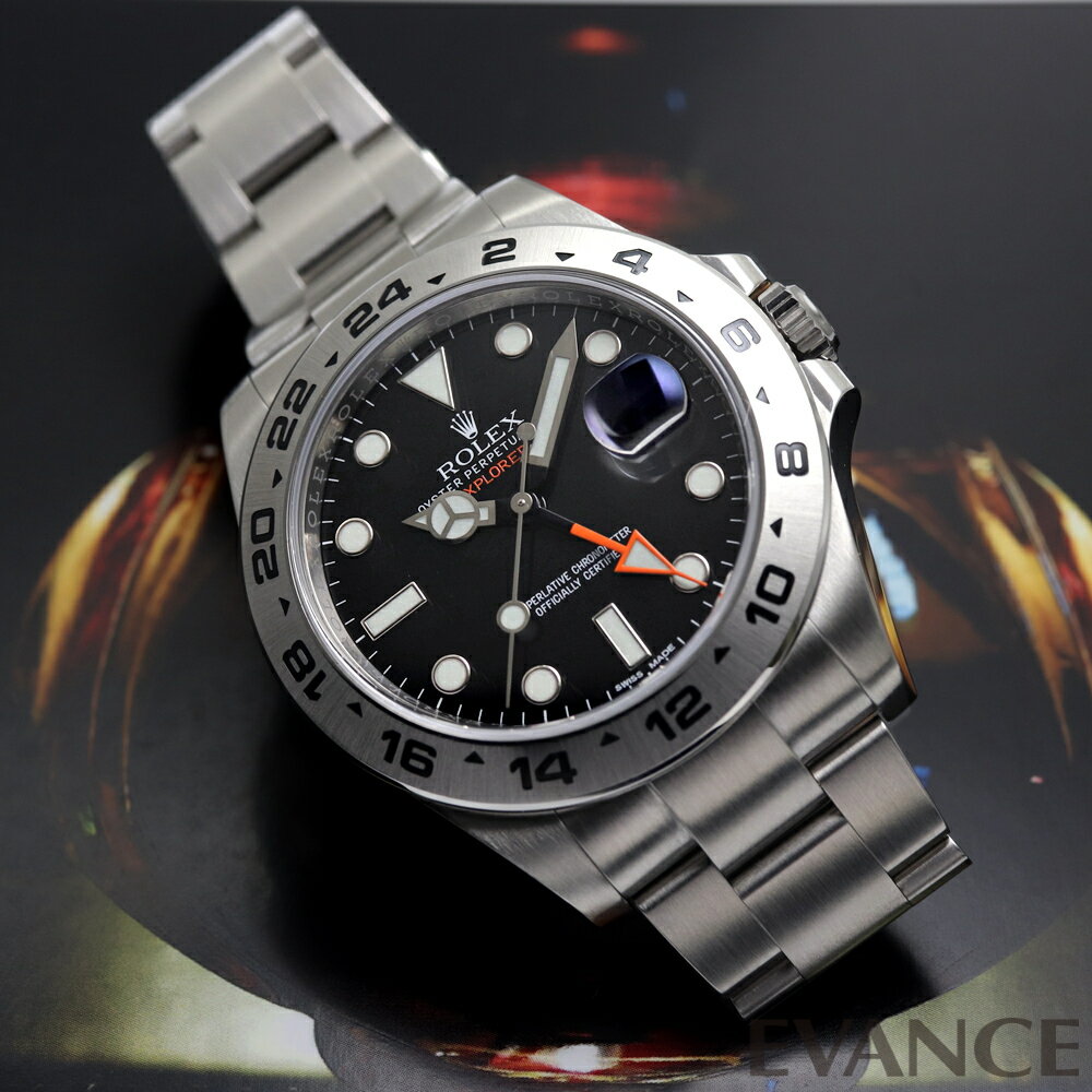 【中古】 ロレックス エクスプローラーII 216570 ブラック ランダム番 メンズ 【腕時計】【ROLEX】