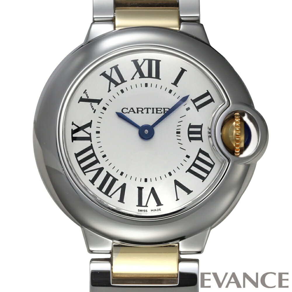 Ballon Bleu - 【中古】 カルティエ バロンブルー SM W69007Z3 シルバー レディース 【腕時計】【CARTIER】