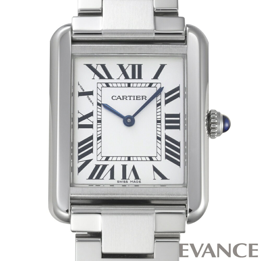 【中古】 カルティエ タンク ソロ SM W5200013 シルバー レディース 【腕時計】【CAR ...