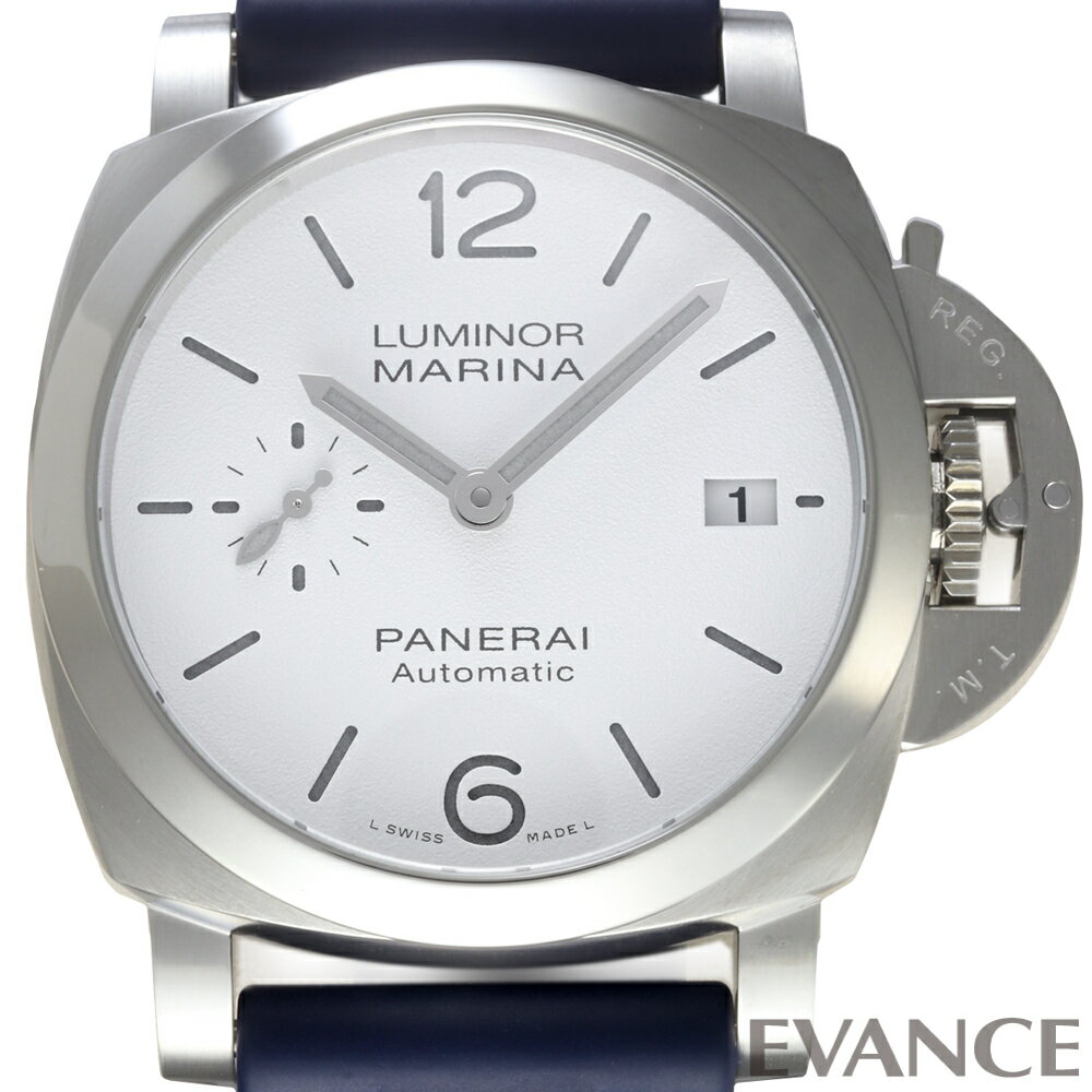Lumino - 【中古】 パネライ ルミノール マリーナ クアランタ PAM01371 ホワイト Z番 メンズ 【腕時計】【PANERAI】