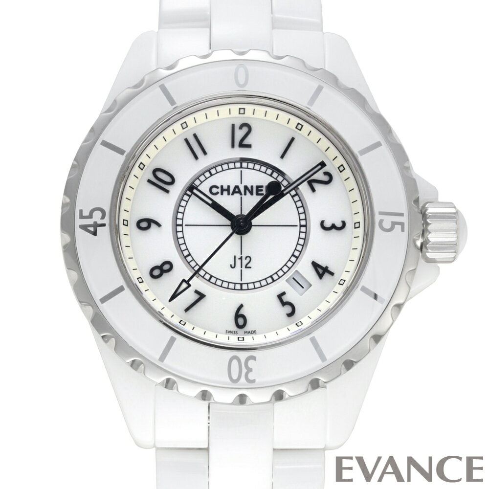 【中古】 シャネル J12 33mm H0968 ホワイト レディース 【腕時計】【CHANEL】