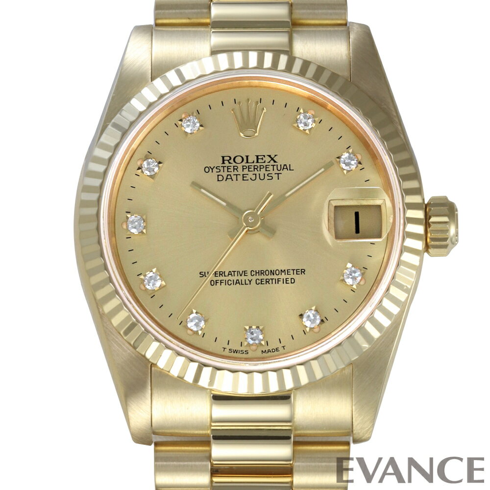 【中古】 ロレックス デイトジャスト 68278G シャンパン R番 ボーイズ 【腕時計】【ROLEX】