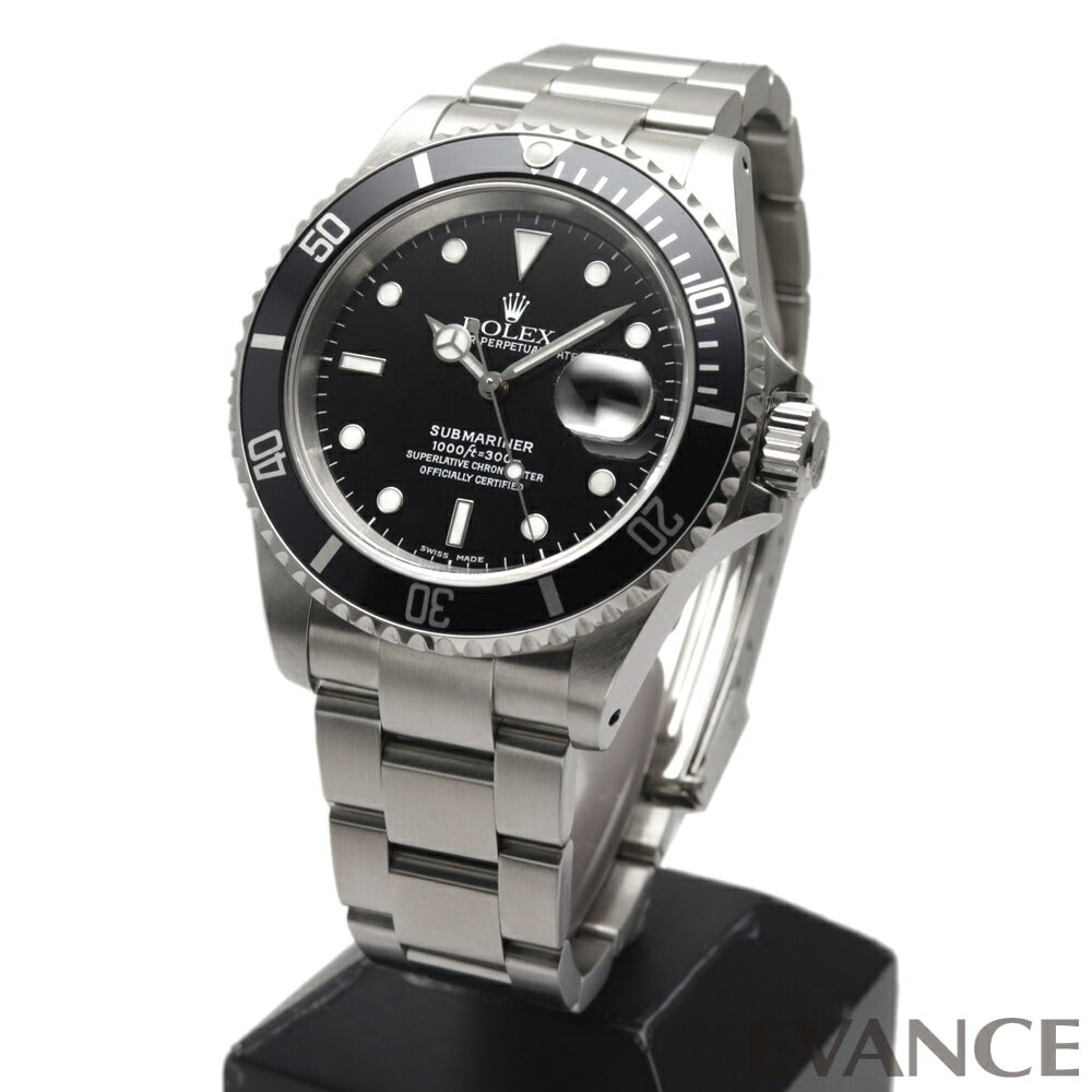 【中古】 ロレックス サブマリーナー デイト 16610 ブラック P番 メンズ 【腕時計】【ROLEX】