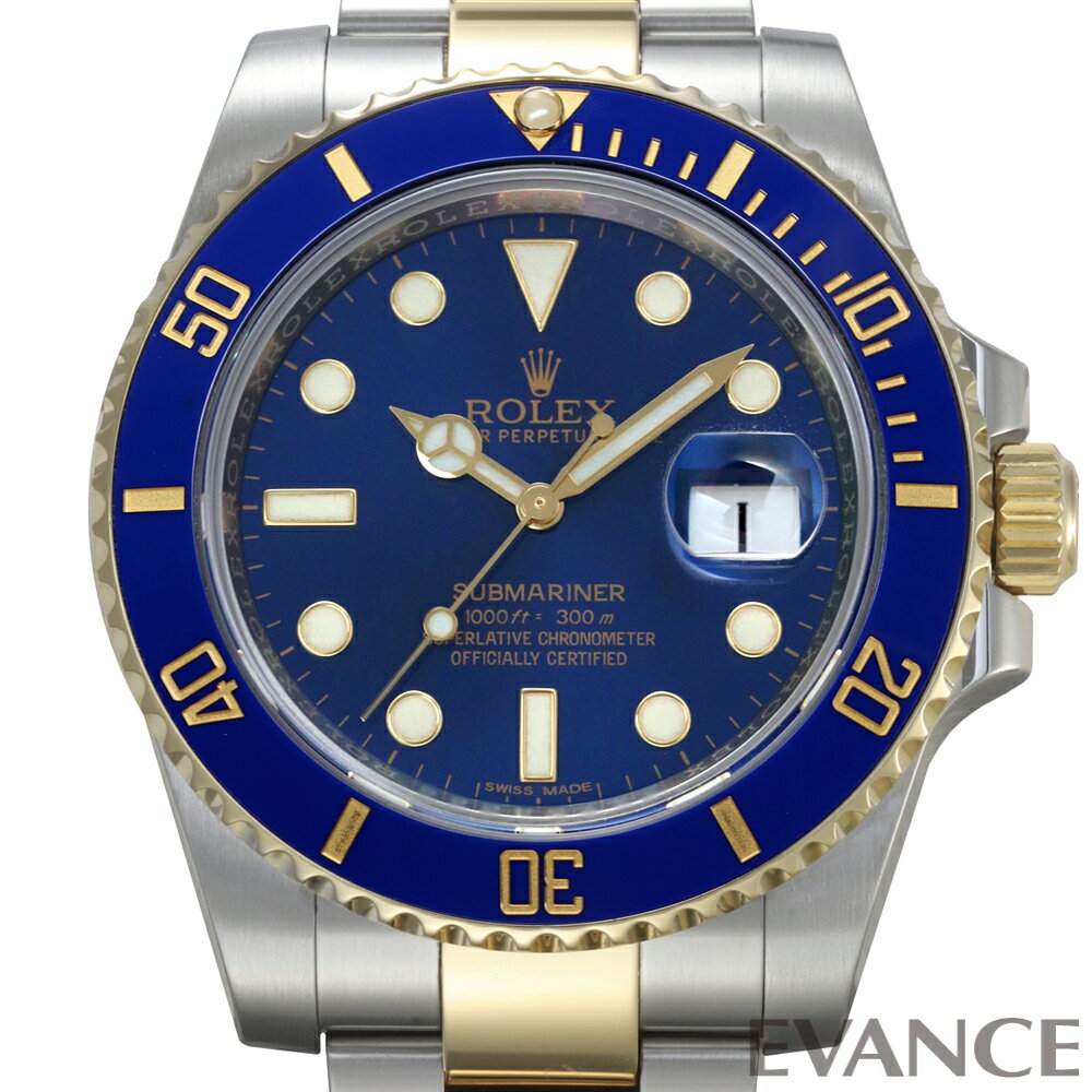 【中古】 ロレックス サブマリーナー デイト 116613LB ブルー ランダム番 メンズ 【腕時計】【ROLEX】