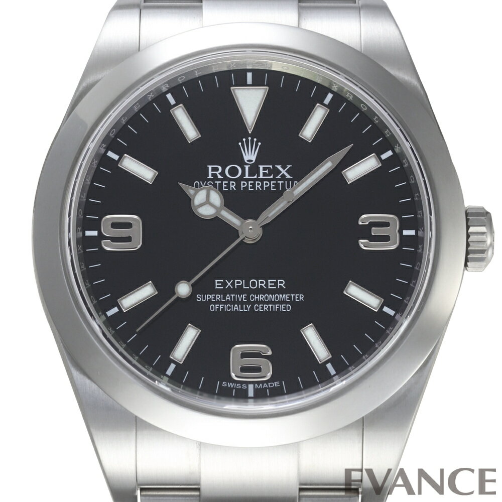 EXPLORER - 【中古】 ロレックス エクスプローラーI ＜鏡面バックル＞ 214270 前期型 ランダム番 メンズ 【腕時計】【ROLEX】
