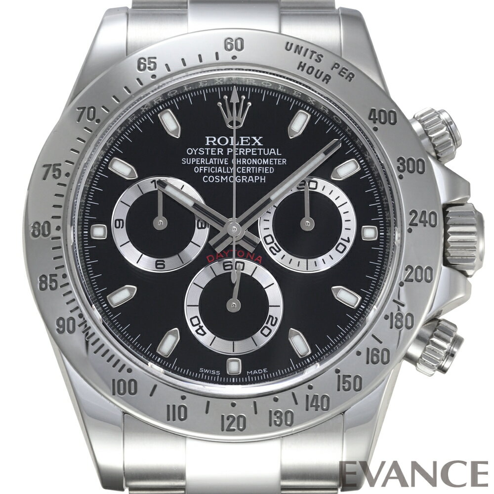 【中古】 ロレックス デイトナ ＜鏡面バックル＞ 116520 ブラック ランダム番 メンズ 【腕時計】【ROLEX】