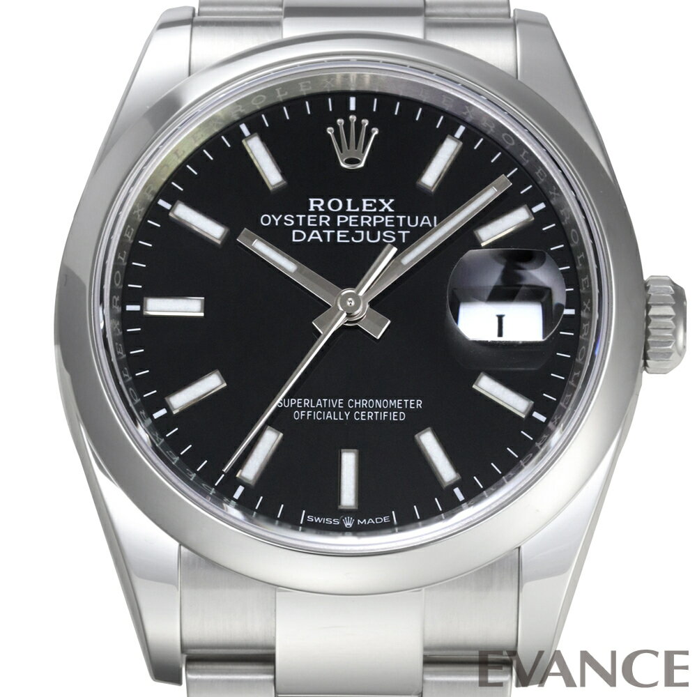 Rakuten - 【中古】 ロレックス デイトジャスト 36 126200 ブライトブラック ランダム番 メンズ 【腕時計】【ROLEX】