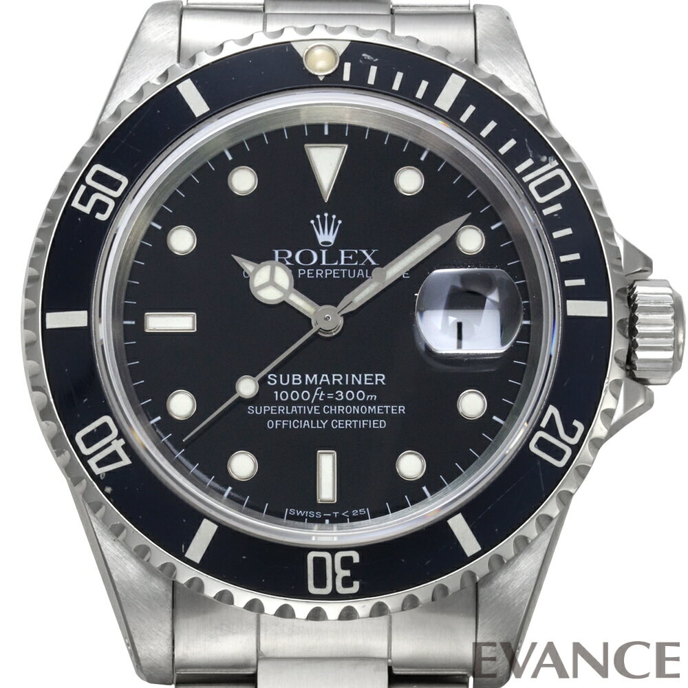 【中古】 ロレックス サブマリーナー デイト 16610 ブラック X番 メンズ 【腕時計】【ROLEX】