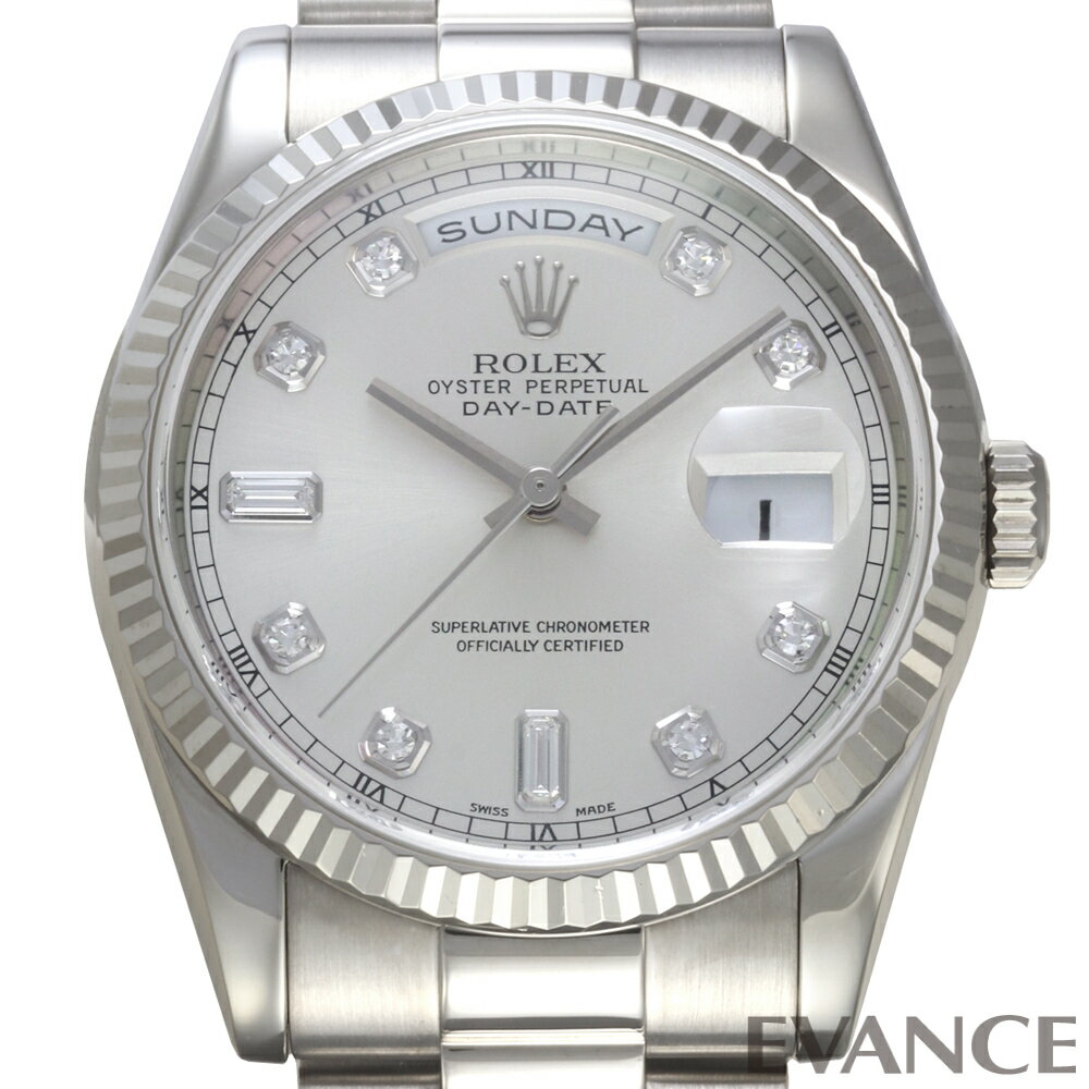 Rakuten - 【中古】 ロレックス デイデイト 118239A シルバー P番 メンズ 【腕時計】【ROLEX】
