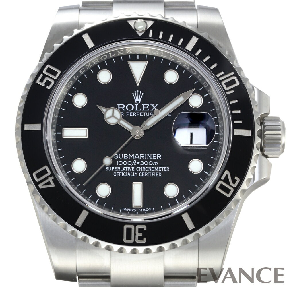 【中古】 ロレックス サブマリーナー デイト 116610LN ブラック ランダム番 メンズ 【腕時計】【ROLEX】