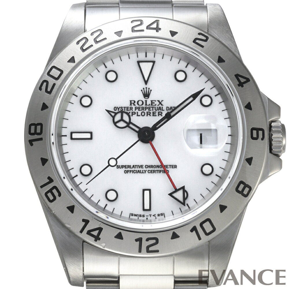 【中古】 ロレックス エクスプローラーII 16570 ホワイト T番 メンズ 【腕時計】【ROLEX】