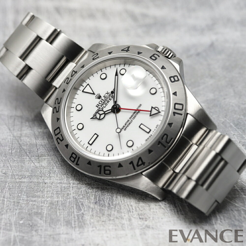 エバンス 楽天市場店の【中古】 ロレックス エクスプローラーII 16570 ホワイト T番 メンズ 【腕時計】【ROLEX】｜アングル3