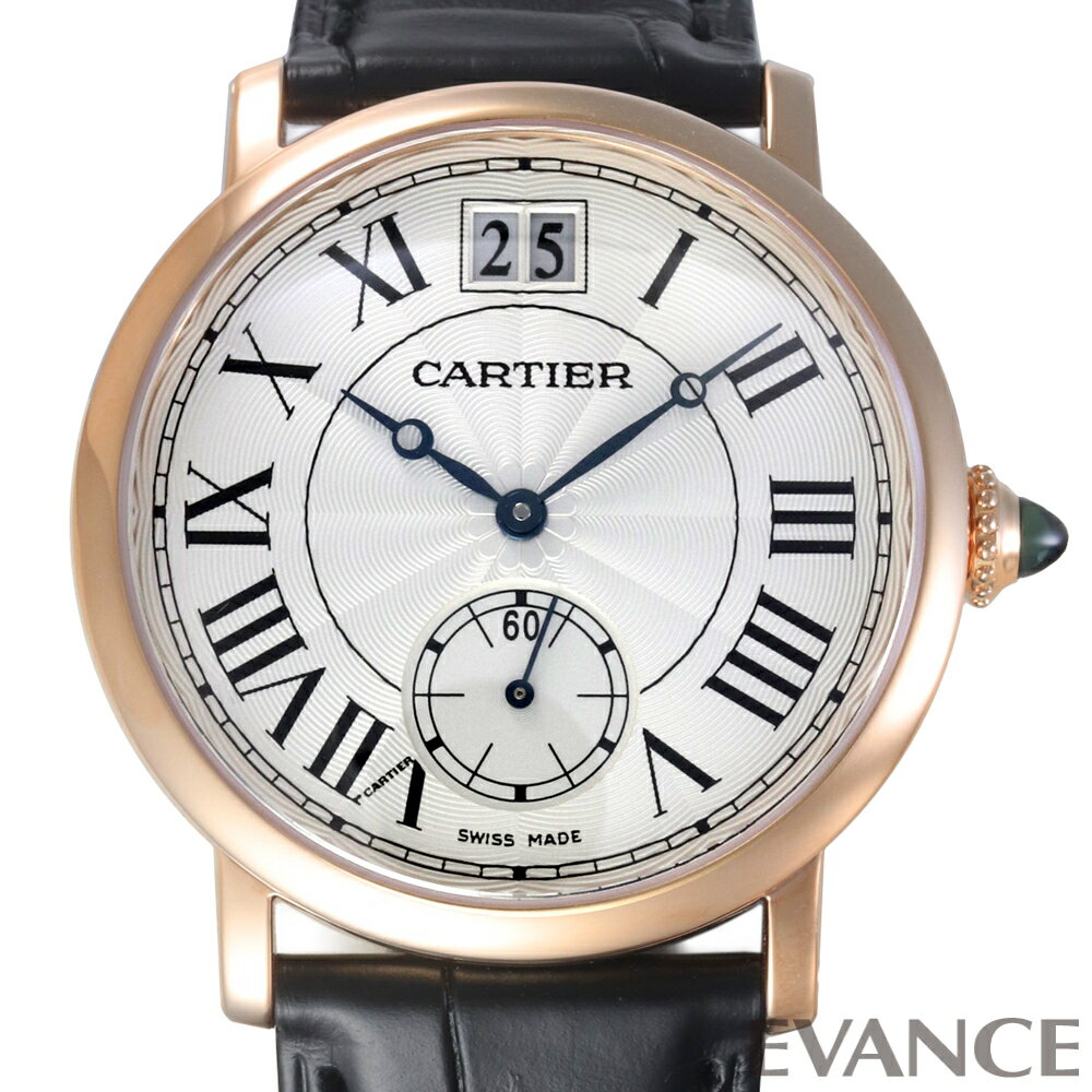 Rakuten - 【中古】 カルティエ ロトンド ドゥ カルティエ ラージデイト W1552751 シルバー メンズ 【腕時計】【CARTIER】