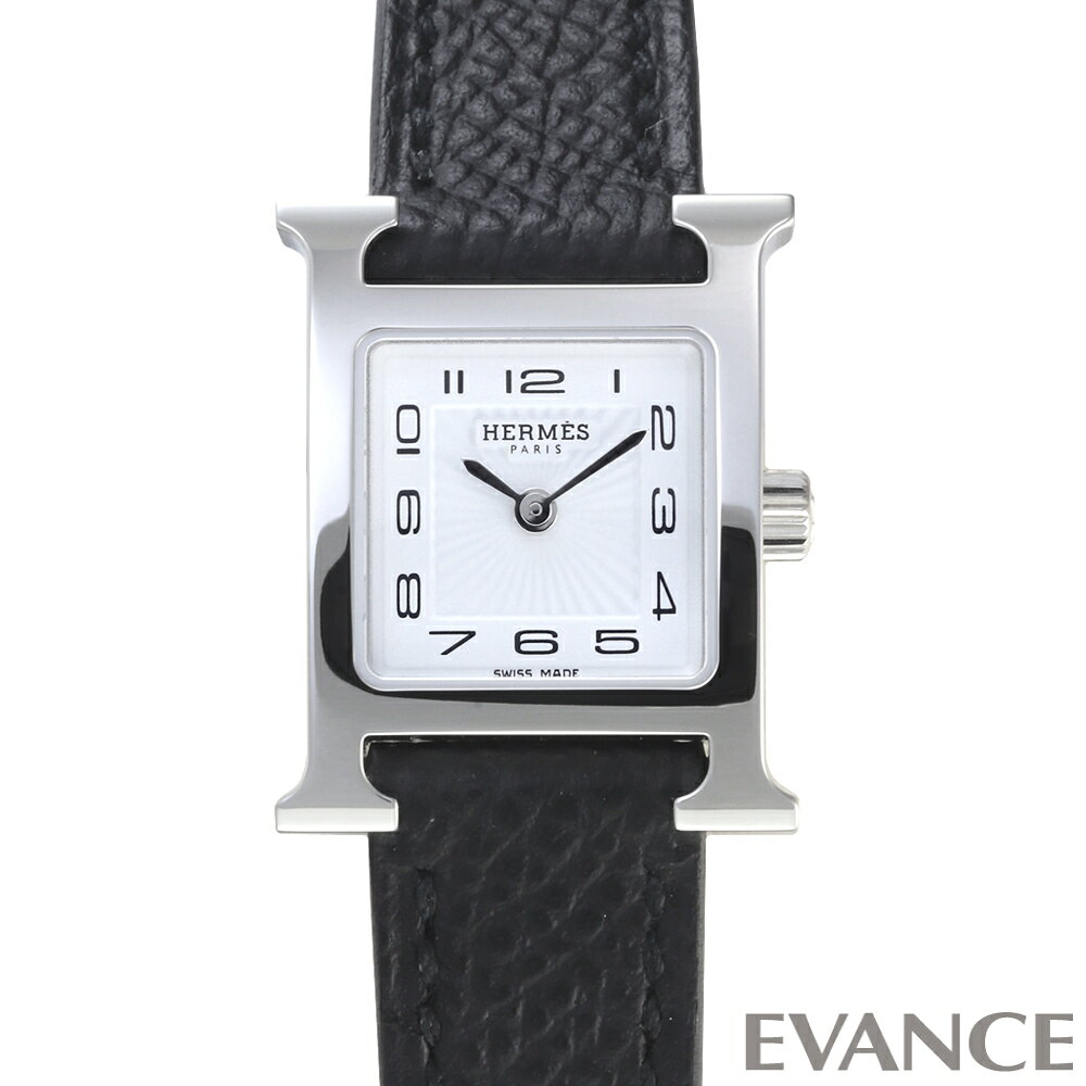 【中古】 エルメス Hウォッチ ミニ HH1.110 ホワイト レディース 【腕時計】【HERMES】