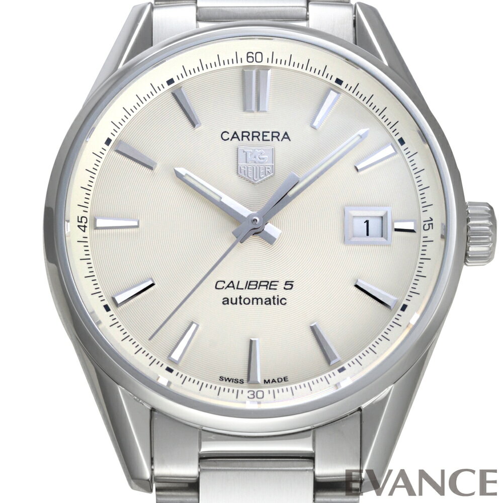 Rakuten - 【中古】 タグ・ホイヤー カレラ キャリバー5 WAR211B.BA0782 シルバー メンズ 【腕時計】【TAG HEUER】