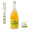 梅酒 香る南高 紀州梅酒 720ml アルコール度数14% お酒 うめしゅ ウメシュ 南高梅 フルーティ 和歌山 中野BC
