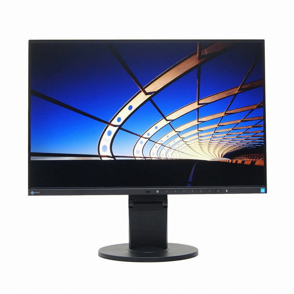 6001-10000時間 中古 パソコン モニター EIZO FlexScan EV2450-BK ブラック 23.8インチ フルHD IPS ノングレア ピボット スピーカー