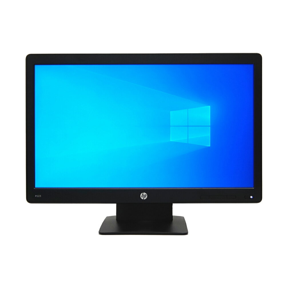 使用10時間未満 中古 パソコン PC モニター HP ProDisplay P223 21.5インチ フルHD VAパネル 5ms 薄型 広視野角 高コントラスト 液晶 ディスプレイ VGA DisplayPort