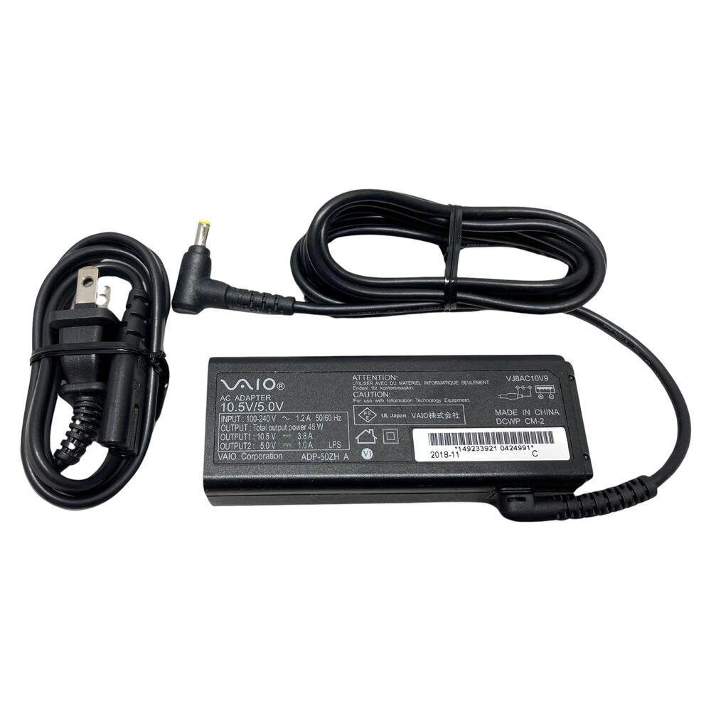 動作確認済み 中古 良品 SONY VAIO ACアダプター VJ8AC10V9 10.5V 3.8A ※定形外郵便にて配送 日時指定不可