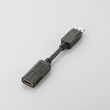 Ź19 ꥯݥȯ  DisplayPort HDMIѴץ ǥץ쥤ݡȥ HDMI᥹ ELECOM AD-DPHBK WUXGA åԥ 3ť