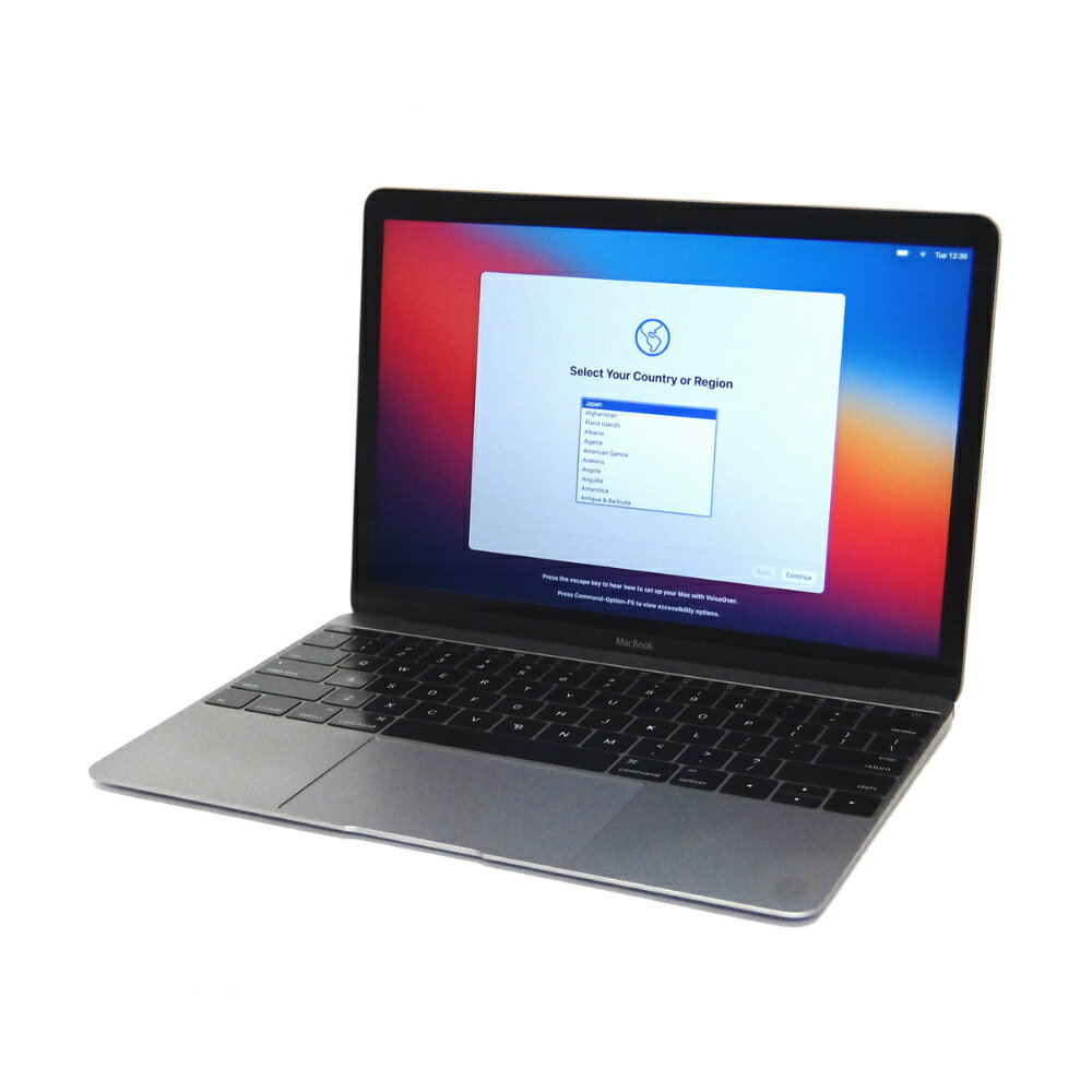 中古 ノートパソコン Apple MacBook 12-inch A1534 SG Early-2015 訳あり 外観難あり 【BigSur/Core M 1.1GHz/8GB/256GB SSD】 英語キー Retinaディスプレイ USB Type-C ac 無線LAN カメラ B5