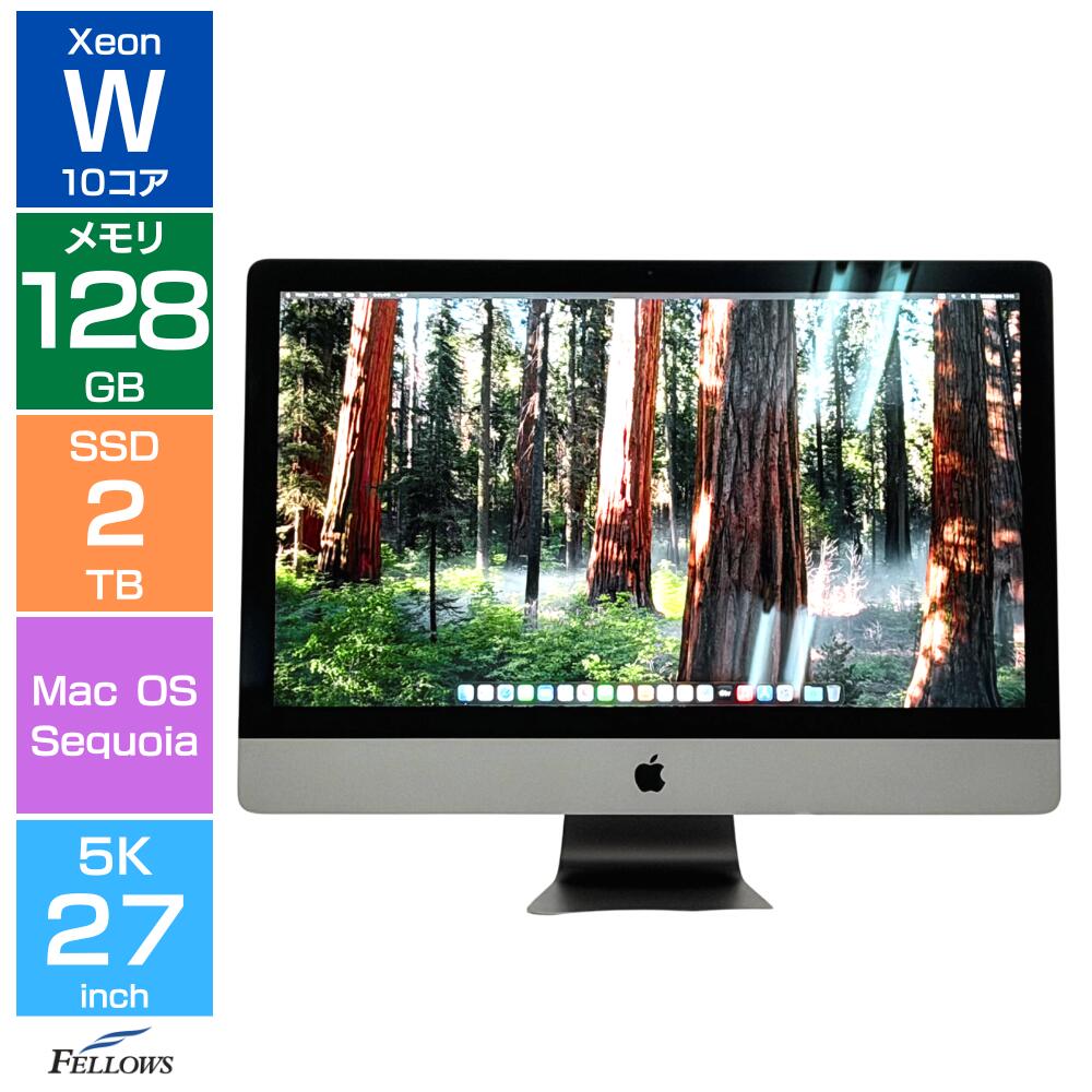 16 inches - 17 inches - 【エントリーでポイント5倍】 驚異の128GBメモリ 爆速2TB SSD搭載 Apple iMac Pro 2017 10コア Xeon W 27型 5K Retinaディスプレイ Radeon Pro Vega 64X 16GB 一体型 デスクトップ パソコン 中古PC