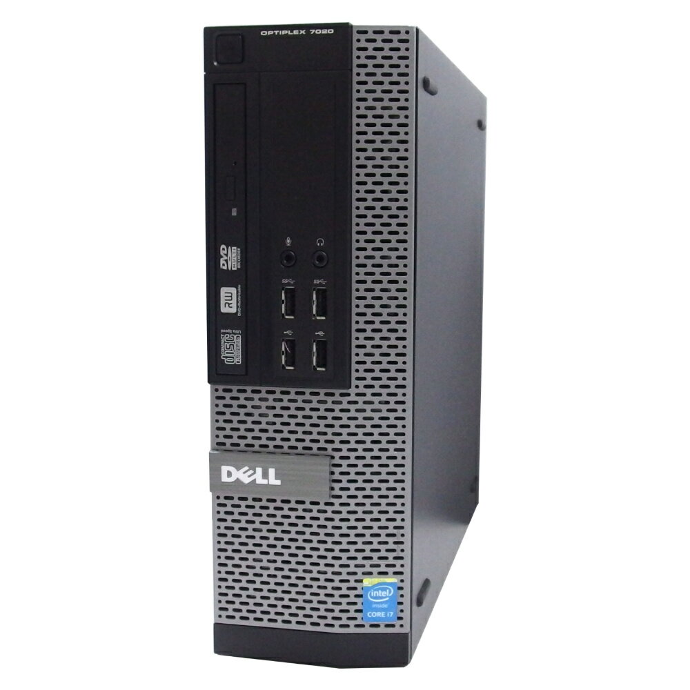 中古 パソコン DELL OptiPlex 7020SF 【Windows10 Home/第4世代 Core i3/4GB/500GB/MULTI】 デュアルコア WPS Office付き 省スペース デスクトップ