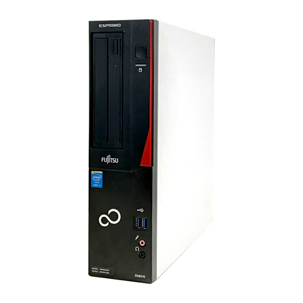 中古 デスクトップPC パソコン 富士通 ESPRIMO D583 Windows10 Pro Core i7-4790 4コア8スレッド 8GB 480GB SSD MULTI 省スペース