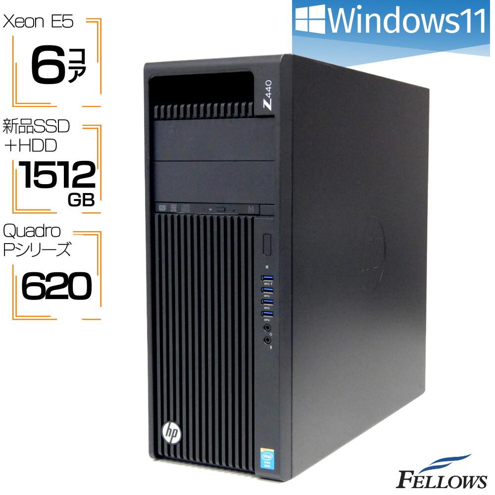 ڥȥ꡼P10 Ź ťѥ Windows11 SSD 512GB ǥȥå PC HP Z440 Xeon E5-1650v3 6 32GB 1TB HDD Quadro P620 ơ