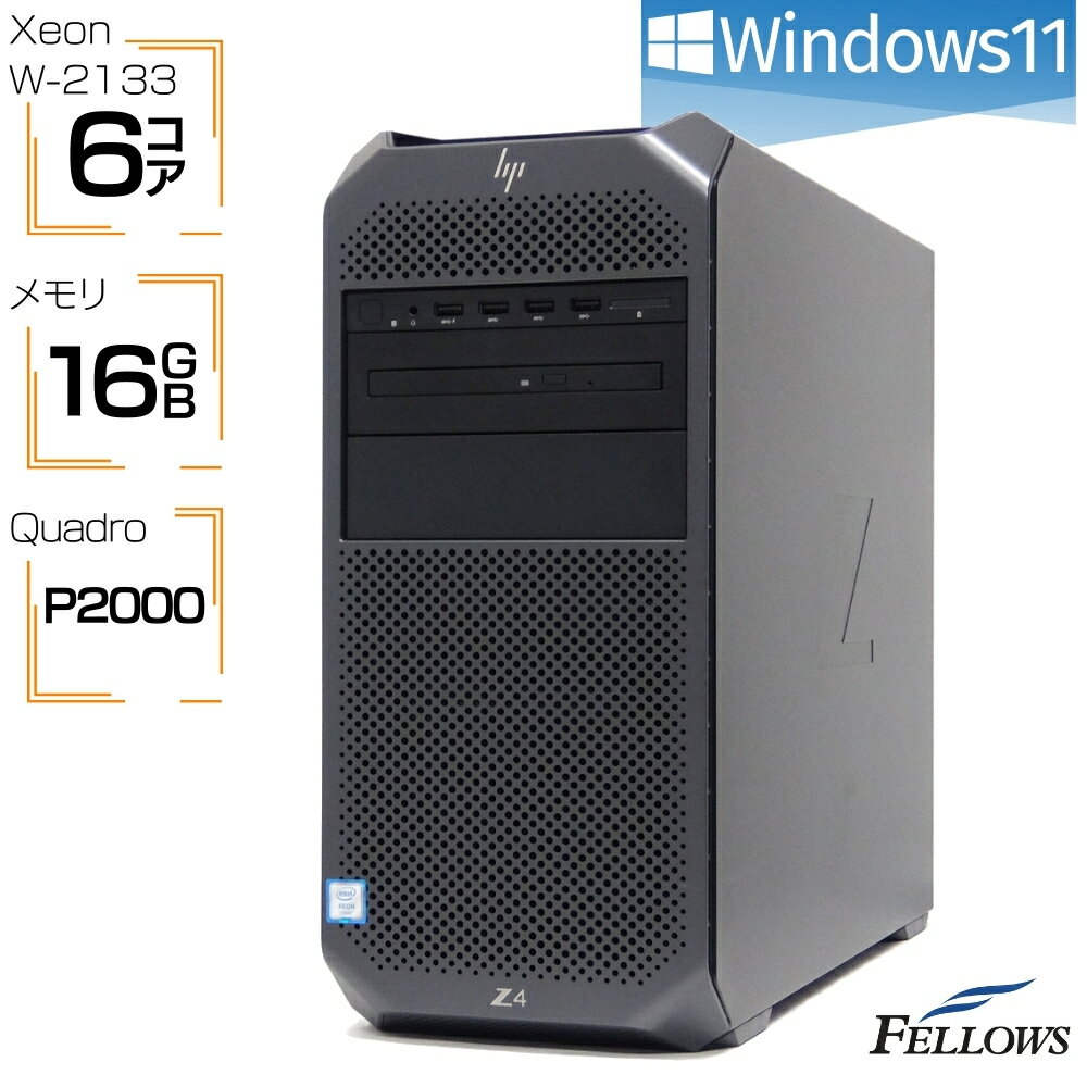 Windows11 Pro Quadro P2000  ѥ HP Z4 G4 TB SSD Xeon W-2133 6 12å 16GB VRAM 5GB 4б DVD