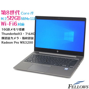美品 顔認証 カメラ 中古 ノートPC パソコン HP ZBook 14u G6 Win10 Pro 4コア Core i7-8565U16GB 512GB NVMe SSD 14インチ フルHD WX3200 Wi-Fi6 A4
