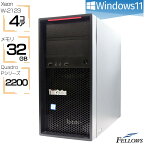 【当店限定ポイントアップ祭り 5/1まで】 中古デスクトップPC Windows11 Xeon Quadro P2200 Lenovo ThinkStation P520c Xeon W-2123 32GBメモリ 512GB SSD NVMe GDDR5X 5GB 4画面対応 パソコン