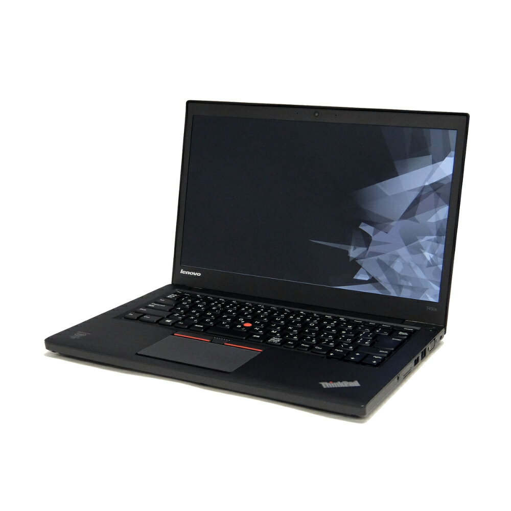  中古 パソコン Lenovo ThinkPad T450s 訳あり 外観難あり B5 ノートパソコン 14インチ 高性能 カメラ 無線LAN WPS Office付き Windows10 Pro【Core i7-5600U/20GB/512GB SSD】