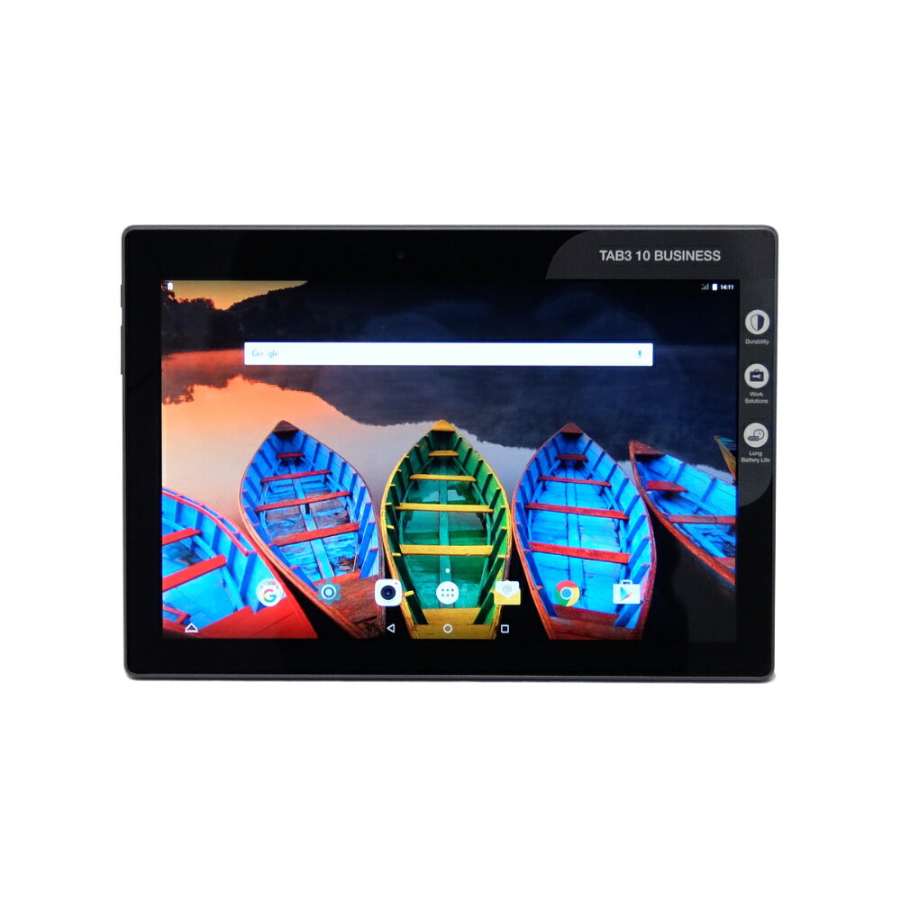 美品 中古 タブレット Lenovo TAB3 10 Business Android6.0 4コアCPU 32GB LTE Wi-Fi カメラ 10.1インチ 1920x1200表示