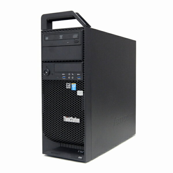 中古 パソコン Lenovo ThinkStation S30 デスクトップ ワークステーション Quadro K4000 4コア VRAM 3GB CAD Windows10 Pro 【Xeon E5-1620v2/16GB/240GB SSD//MULTI】