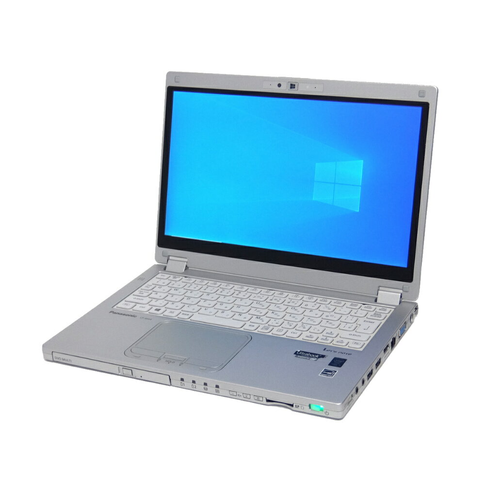 訳あり 中古 ノートPC パソコン Panasonic Let's note MX4 Windows10 Pro Core i5-5300U 4GB 128GB SSD 12.5インチ フルHD タッチパネル カメラ HDMI 無線LAN B5 WPS Office付き